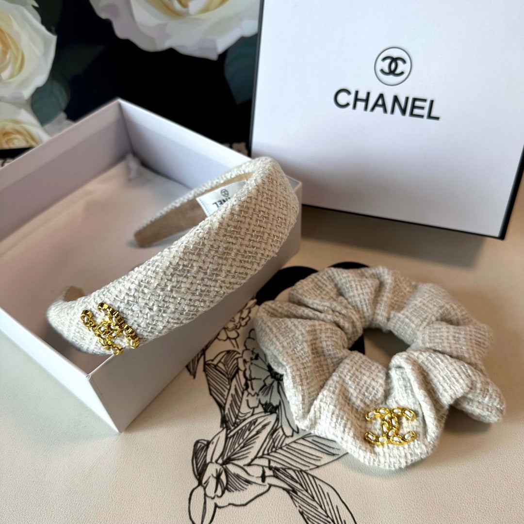 Chan New Chanel-style two-piece headband