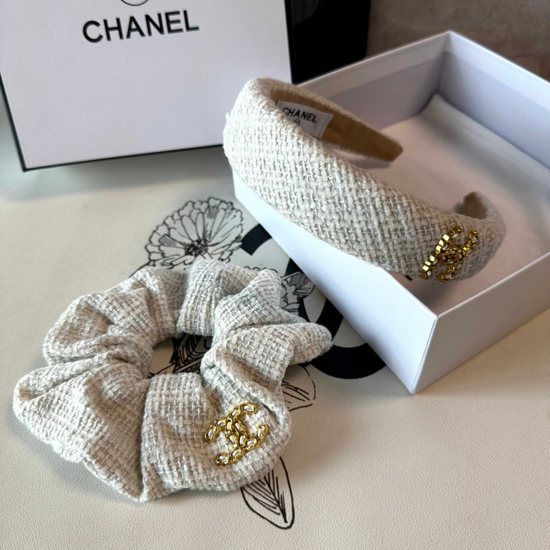 Chan New Chanel-style two-piece headband