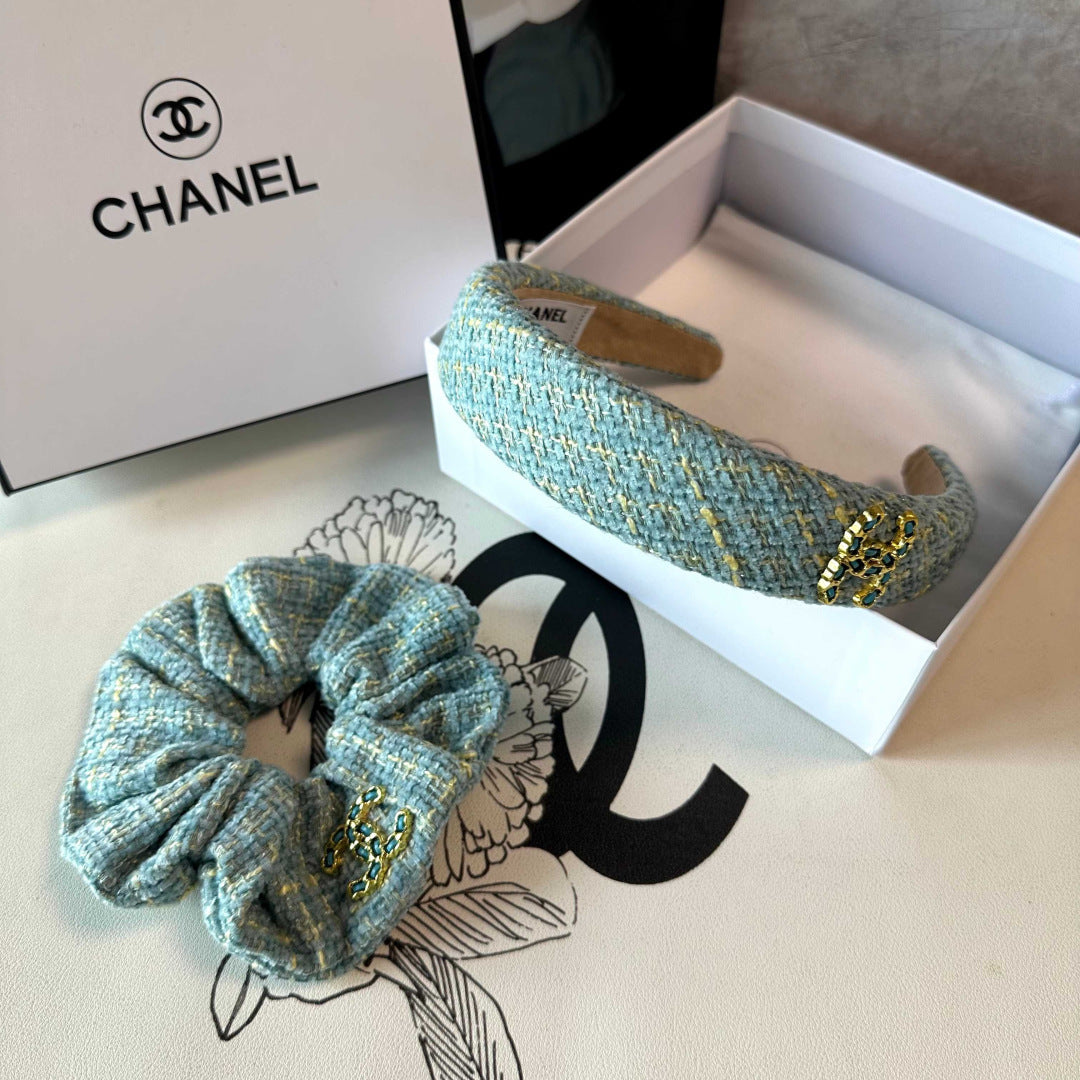 Chan New Chanel-style two-piece headband