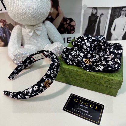 Guc New Floral two-piece headband