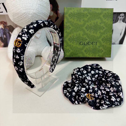 Guc New Floral two-piece headband