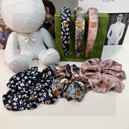 Guc New Floral two-piece headband