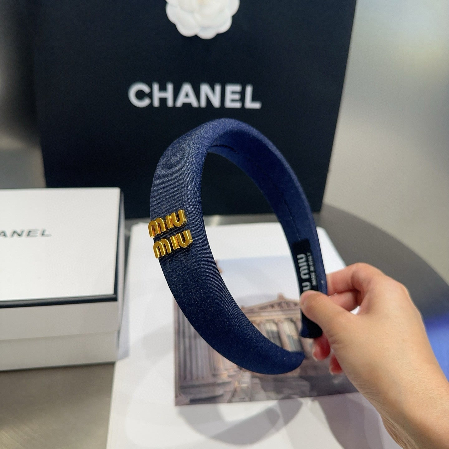 Miu New Denim headband