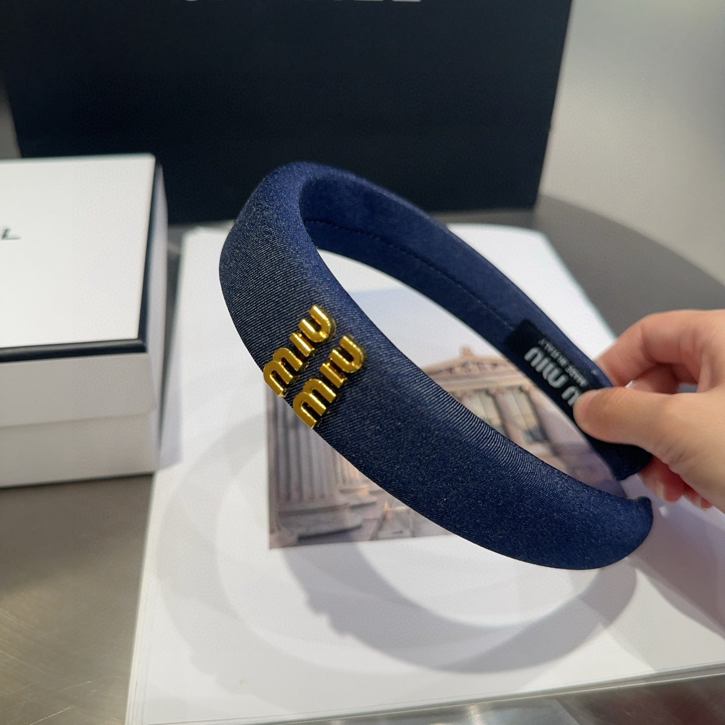 Miu New Denim headband