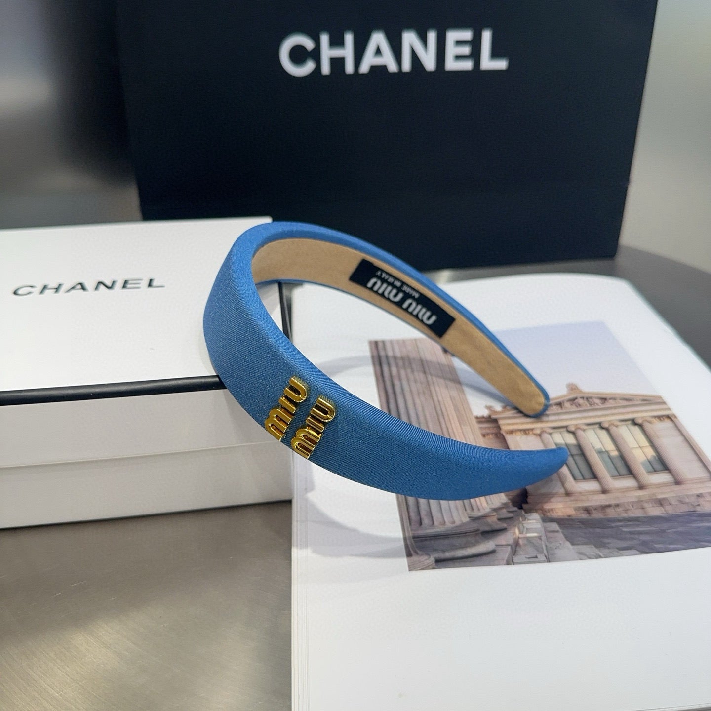 Miu New Denim headband