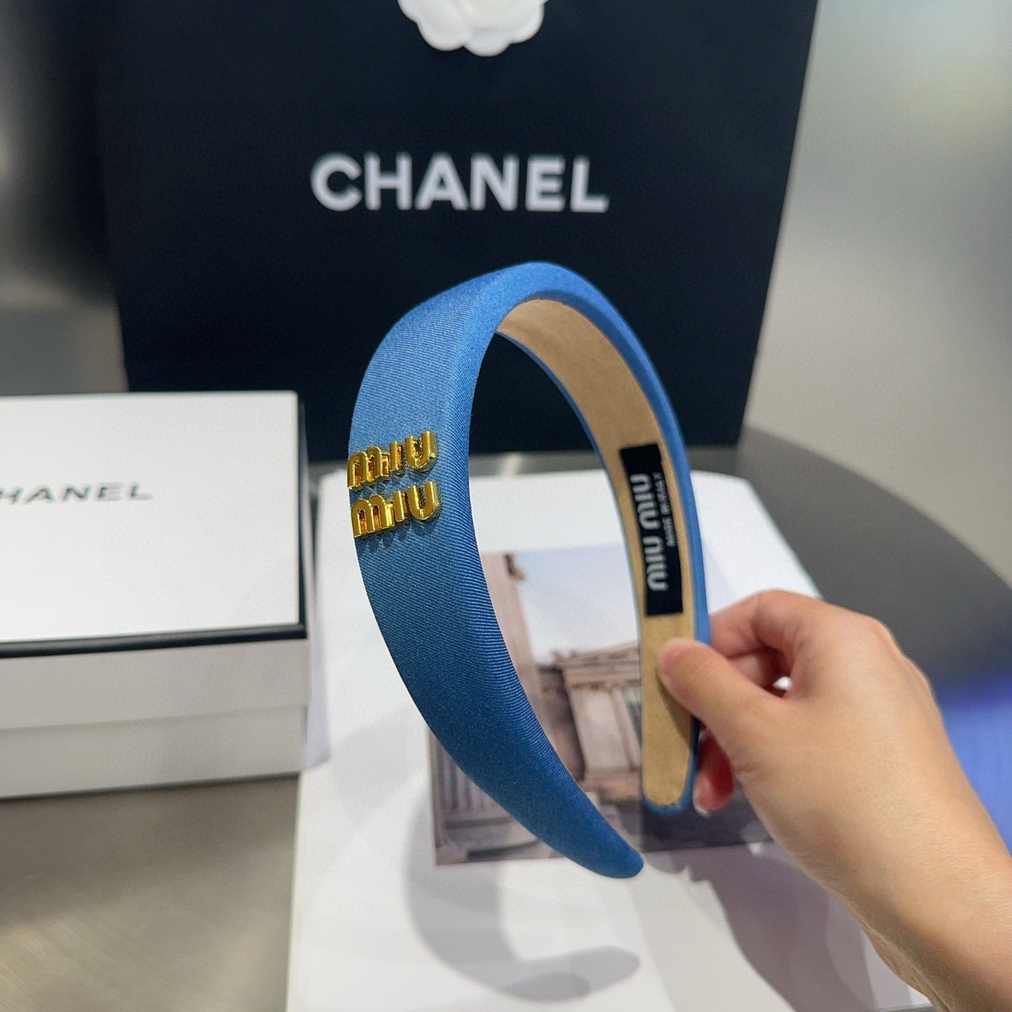 Miu New Denim headband