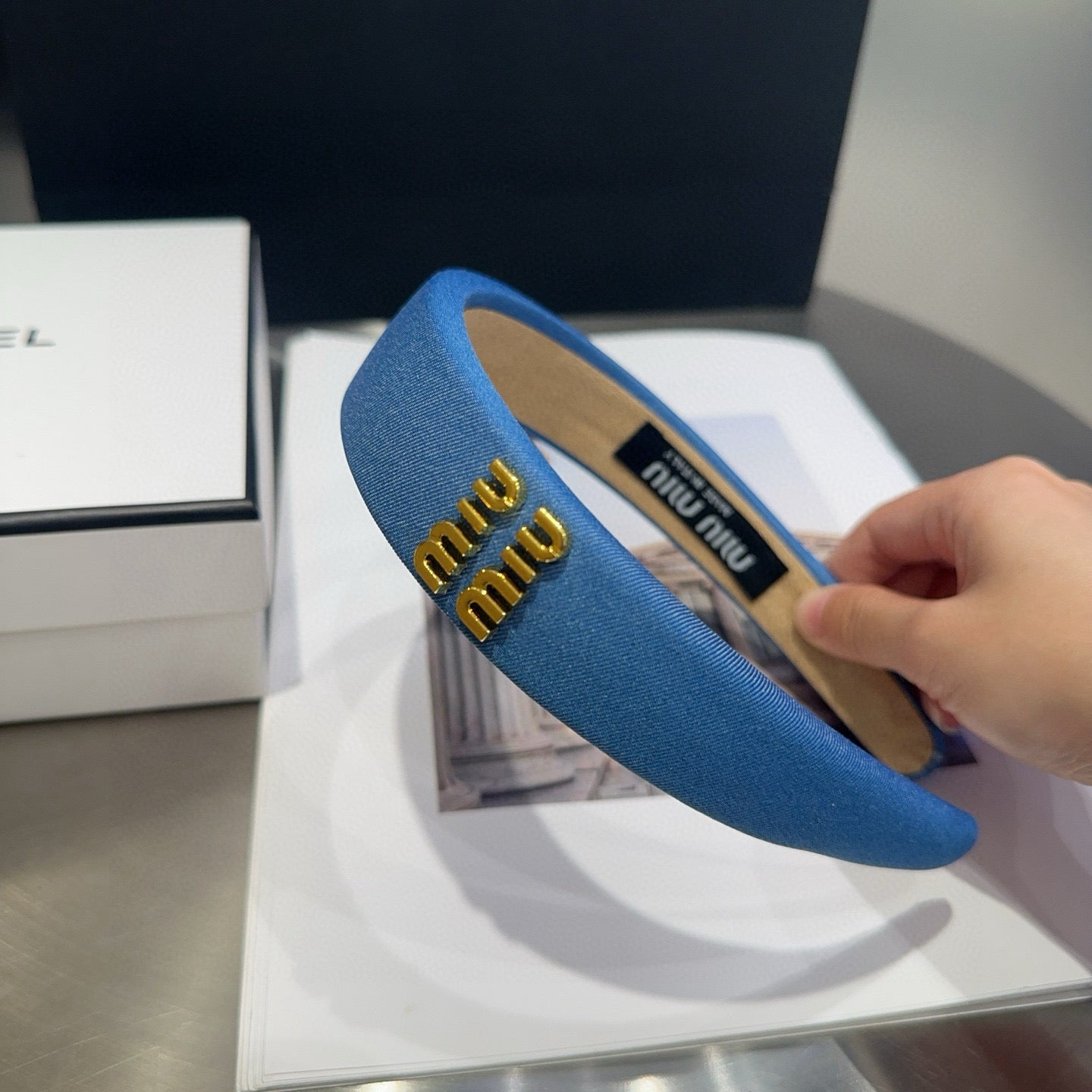 Miu New Denim headband