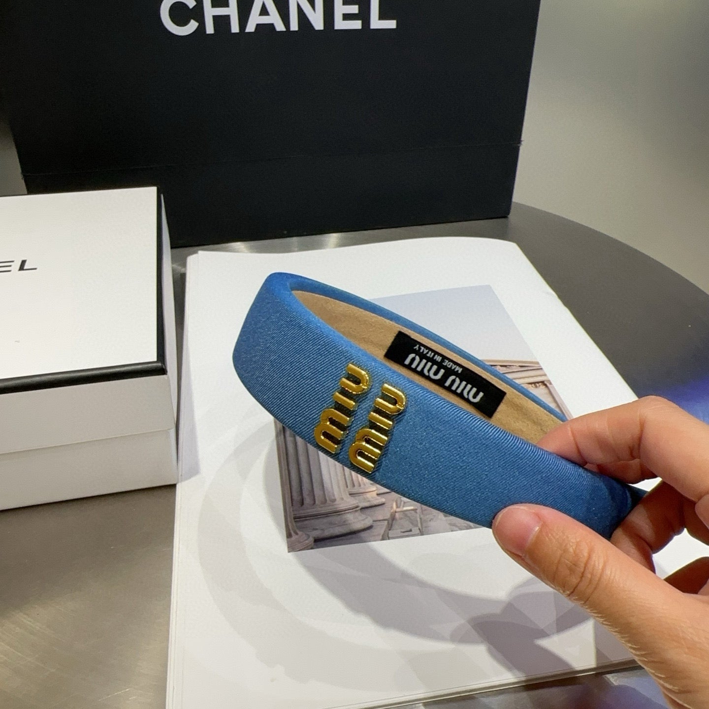 Miu New Denim headband