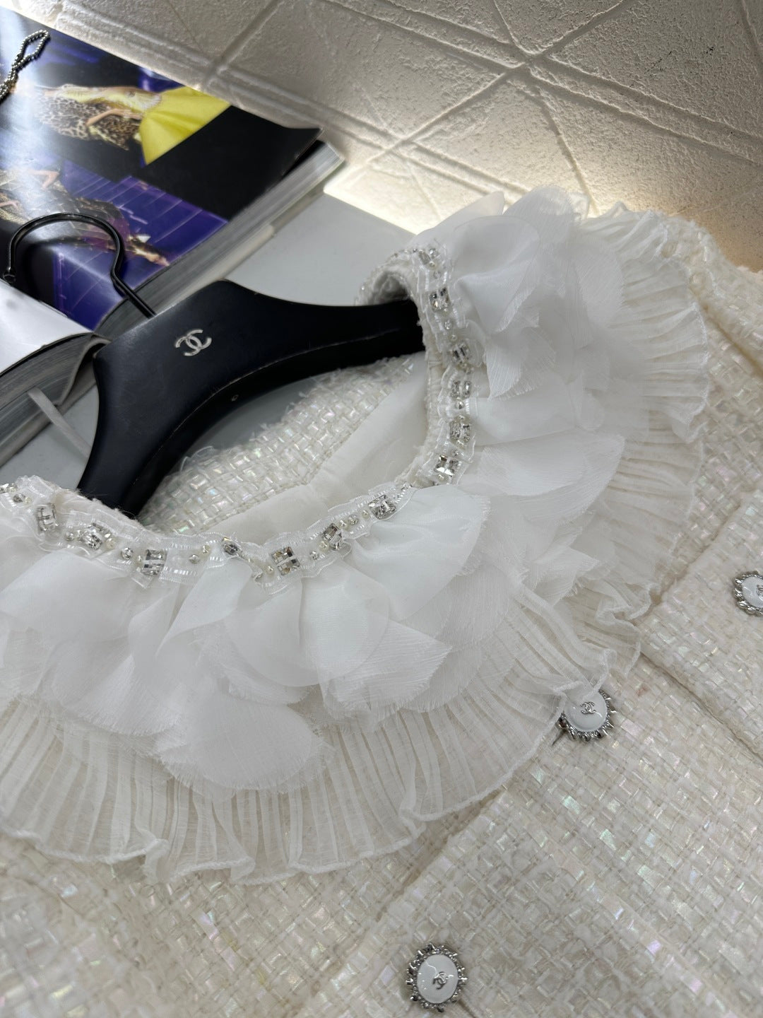 Chan New Layered Lace Dress Coat