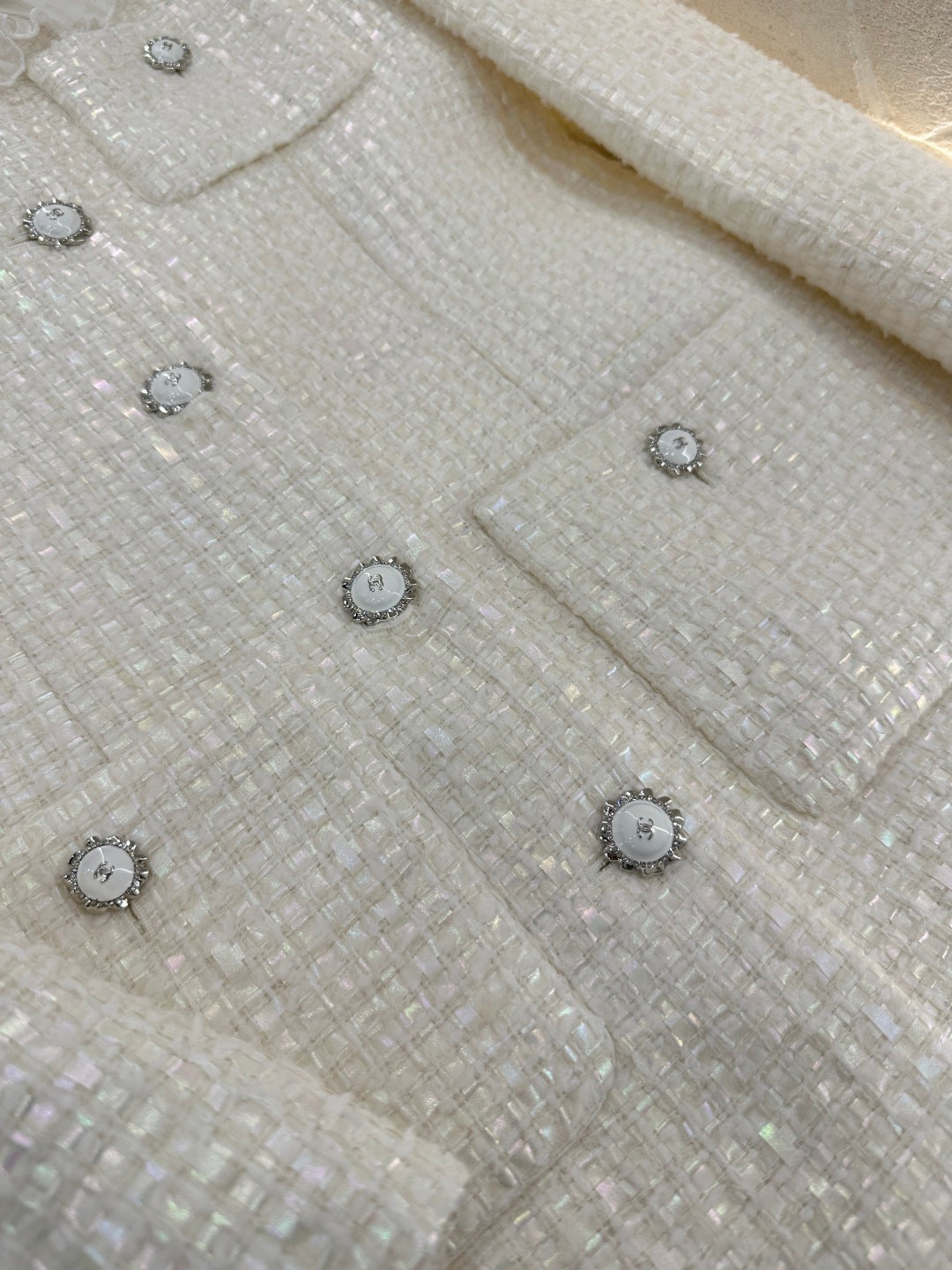 Chan New Layered Lace Dress Coat