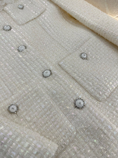 Chan New Layered Lace Dress Coat