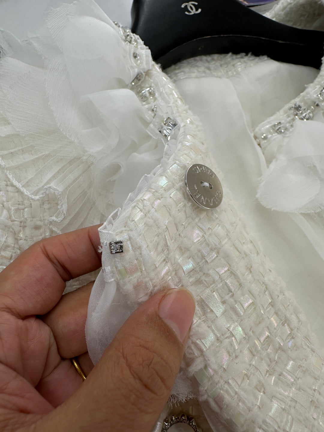 Chan New Layered Lace Dress Coat