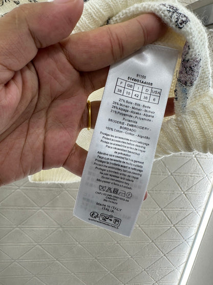 CD New  Embroidered Knit Vest