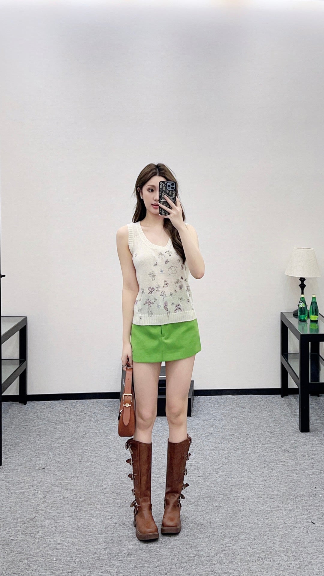 CD New  Embroidered Knit Vest