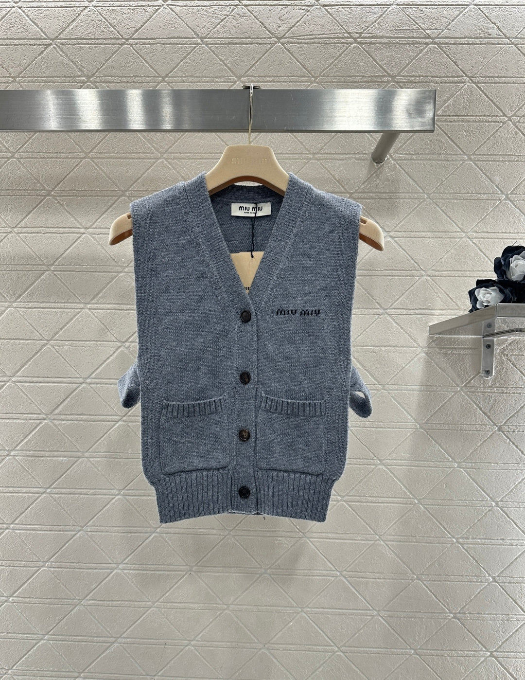 Miu New Logo Knit Vest