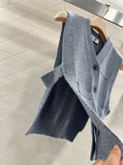 Miu New Logo Knit Vest