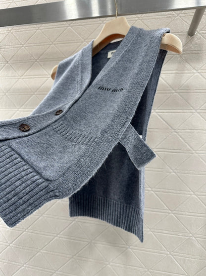 Miu New Logo Knit Vest