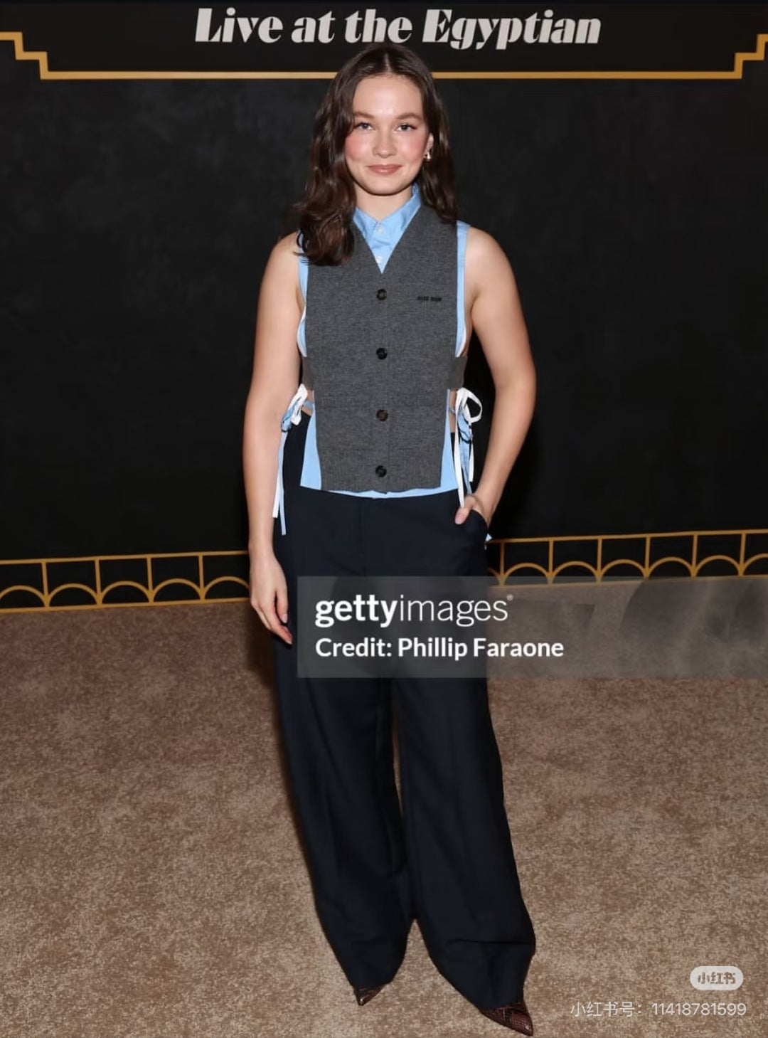 Miu New Logo Knit Vest