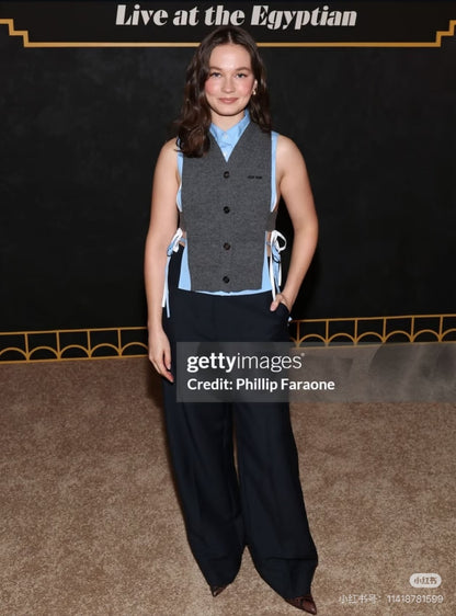 Miu New Logo Knit Vest