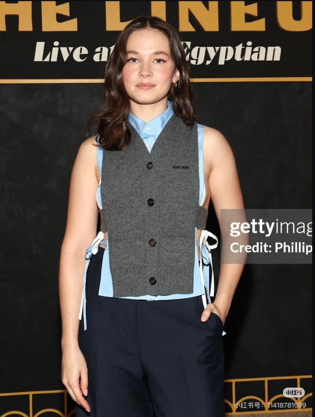 Miu New Logo Knit Vest