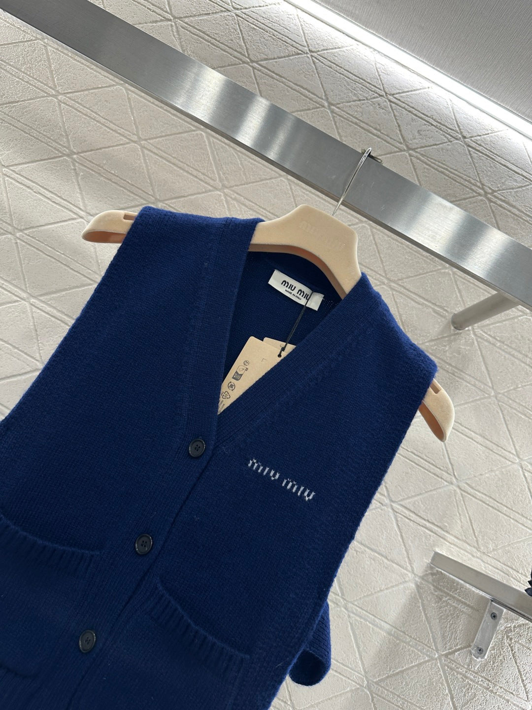 Miu New Logo Knit Vest
