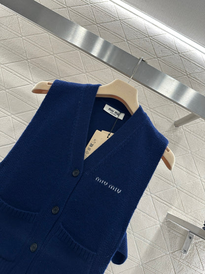 Miu New Logo Knit Vest