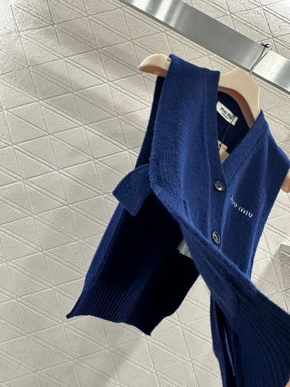 Miu New Logo Knit Vest
