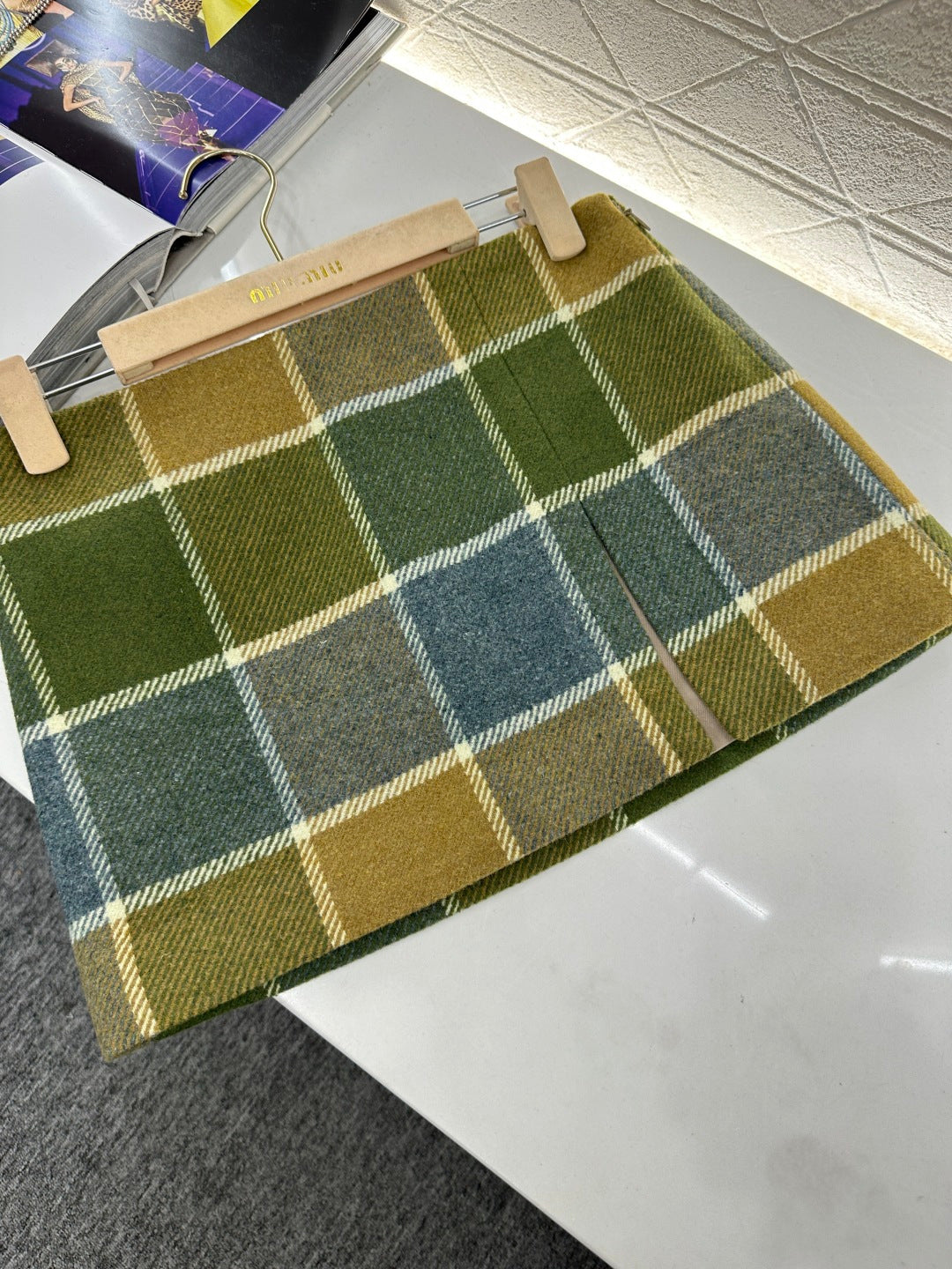 Miu New Plaid skirt