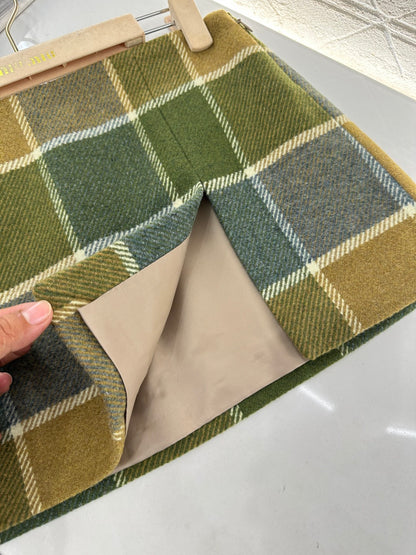 Miu New Plaid skirt