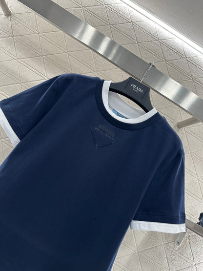 Pra New Color-blocked Triangle T-shirtt