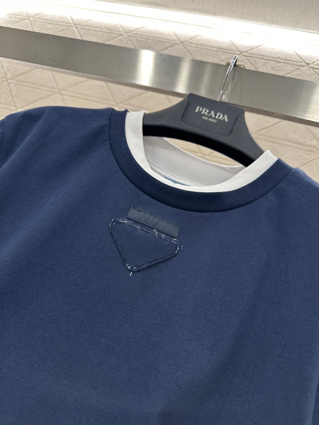 Pra New Color-blocked Triangle T-shirtt