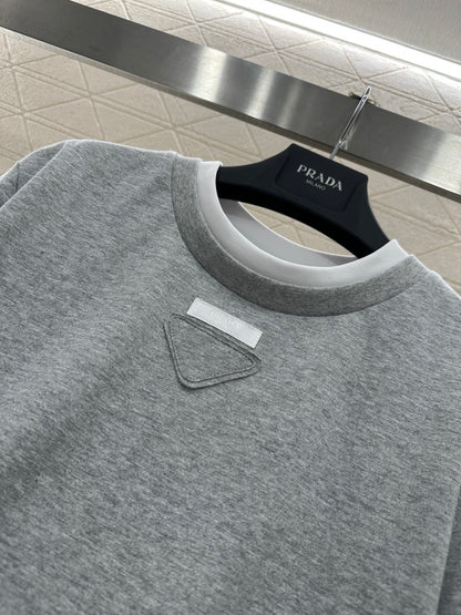 Pra New Color-blocked Triangle T-shirtt