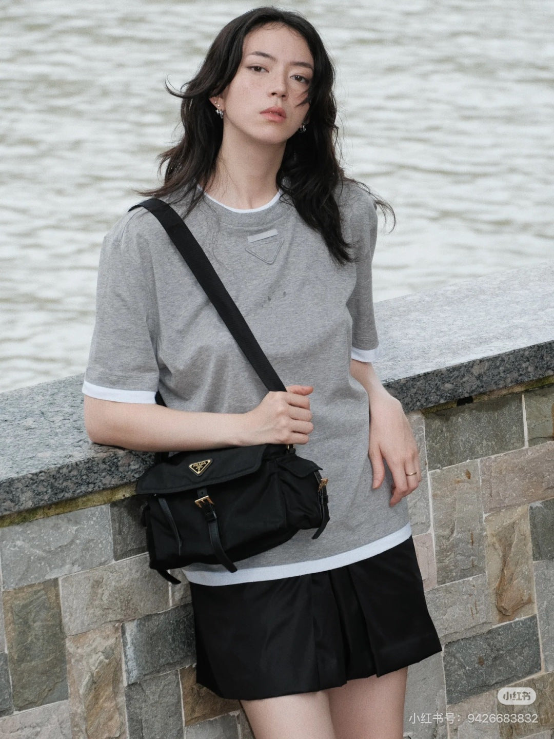 Pra New Color-blocked Triangle T-shirtt