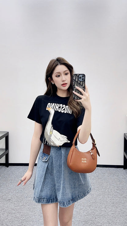 Mos New Color-Block Logo T-Shirt