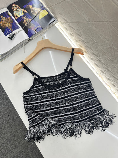 Chan New Tassel Knit Vest