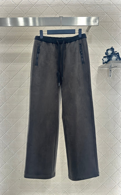 Louis New Half-buttoned long pantst