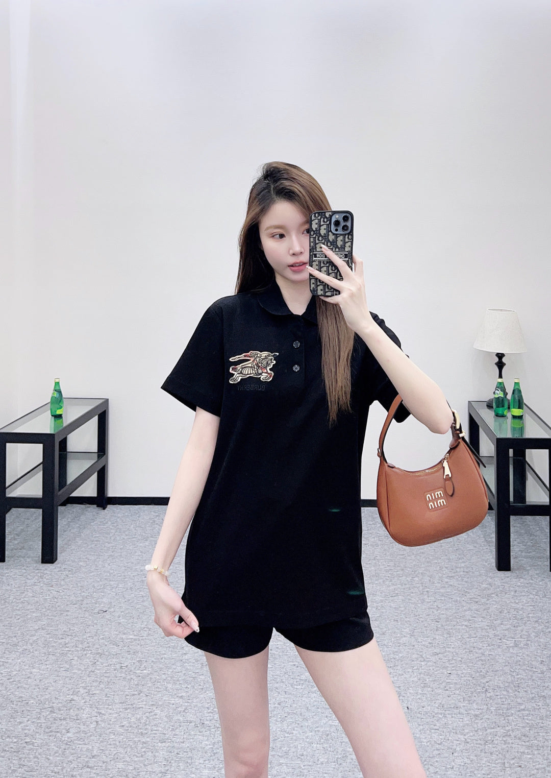 Bur New Embroidered War Horse T-Shirt