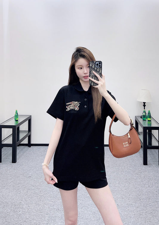 Bur New Embroidered War Horse T-Shirt