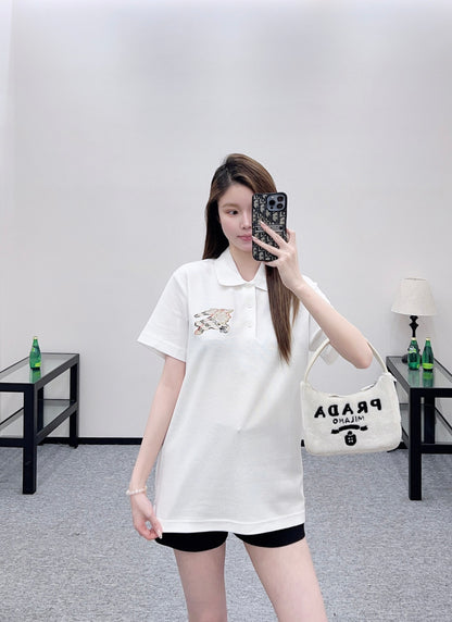 Bur New Embroidered War Horse T-Shirt