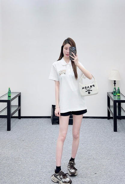 Bur New Embroidered War Horse T-Shirt