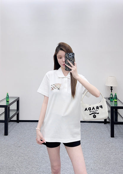 Bur New Embroidered War Horse T-Shirt