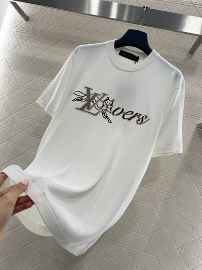 Louis  New Embroidered Fox Logo Short Sleeve