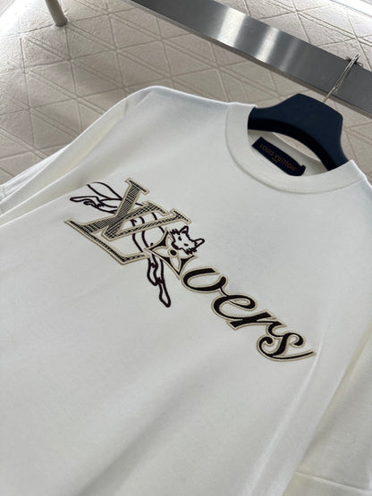 Louis  New Embroidered Fox Logo Short Sleeve