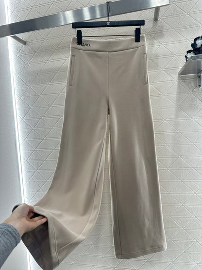 Chan New Embroidered Wide-Leg Pants