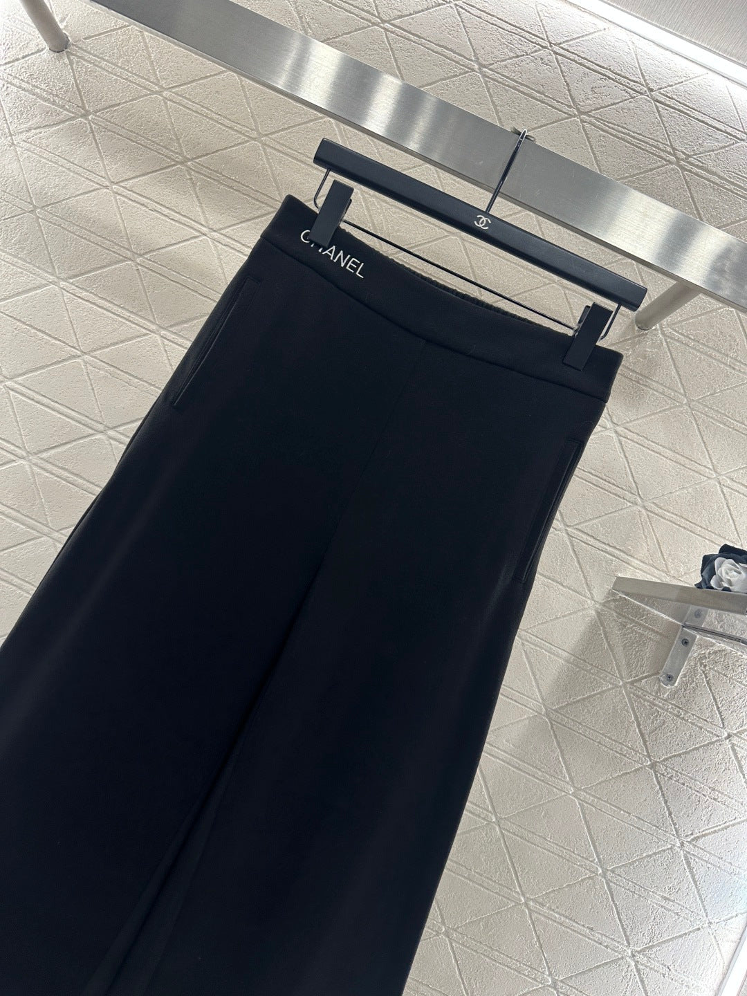 Chan New Embroidered Wide-Leg Pants