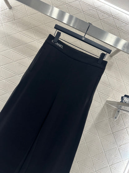 Chan New Embroidered Wide-Leg Pants