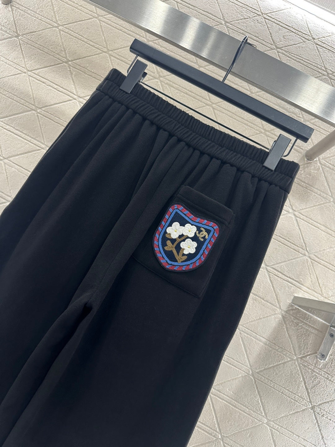 Chan New Embroidered Wide-Leg Pants