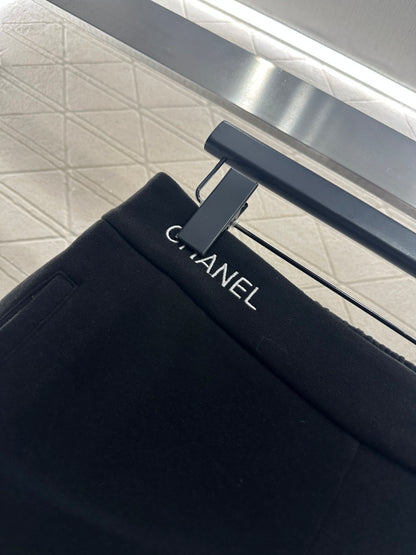 Chan New Embroidered Wide-Leg Pants