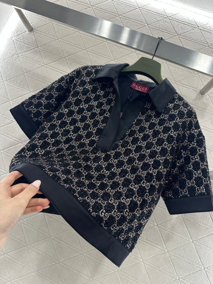 Guc  New Short-sleeve top and shorts set