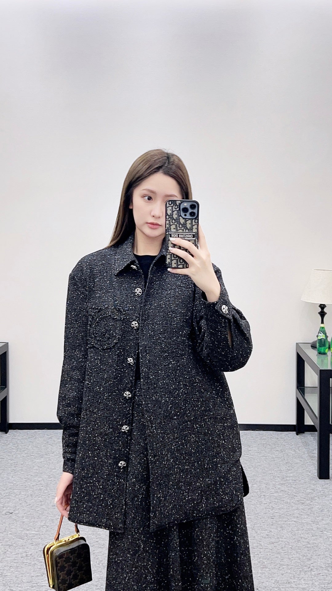 Chan  New Padded Jacket and Skirt Set